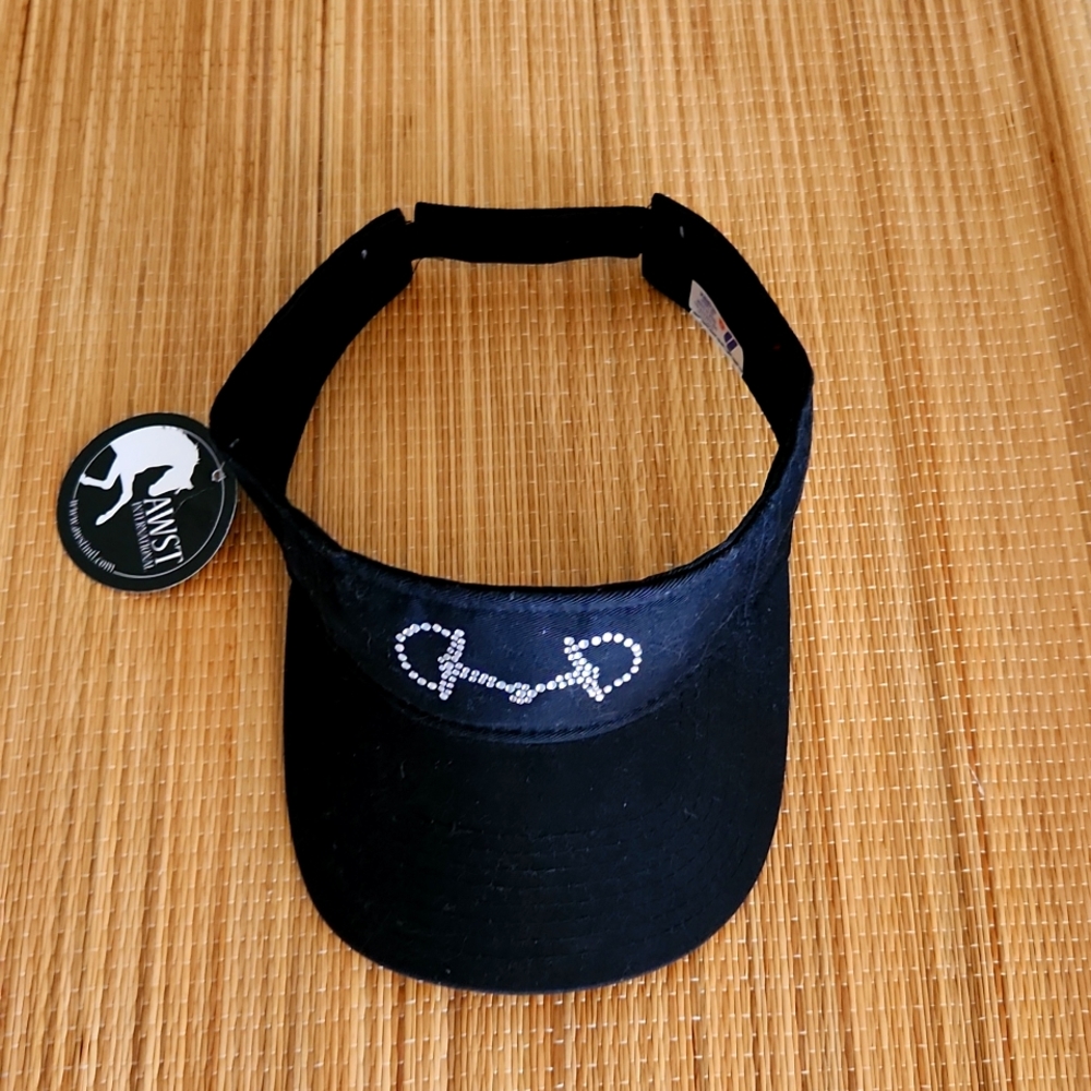 Rhinestone bit visor
